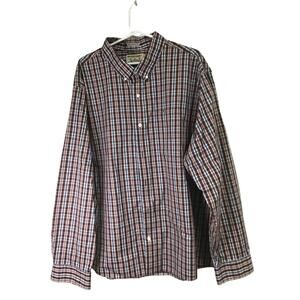 Duluth Trading Co. Red Plaid Long-sleeve Button Down Men's 2XL‎